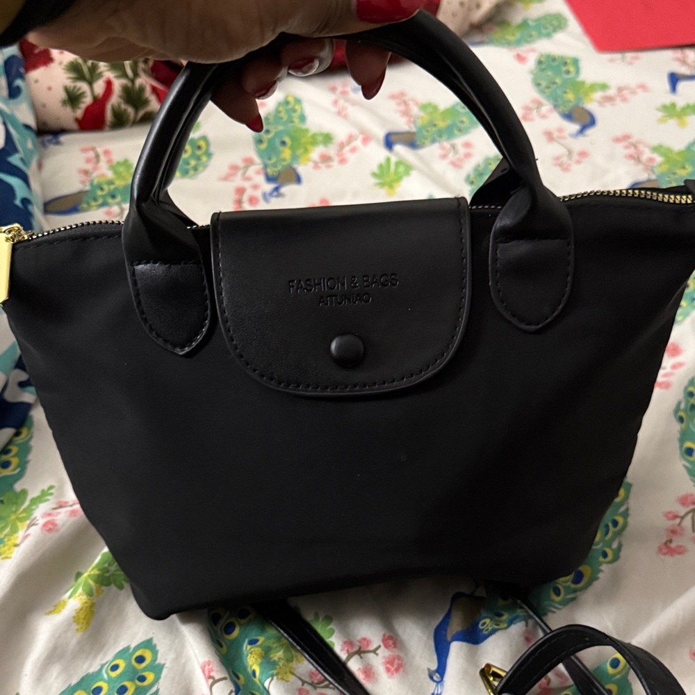 Black Women's Top-Handle Crossbody Bag - Fashionity Bags